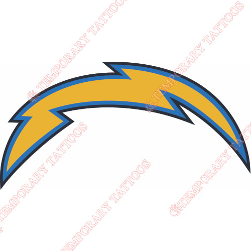 San Diego Chargers Customize Temporary Tattoos Stickers NO.724